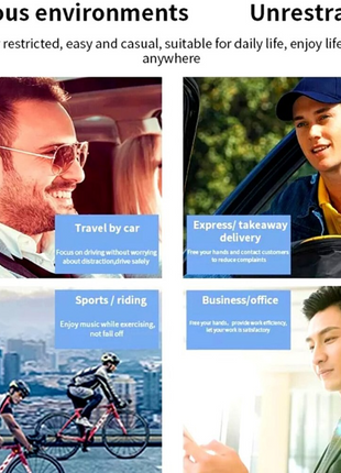 Wireless Bluetooth 5.0 Earpiece Headset Driving Trucker Earbuds Noise Puce Gaia
