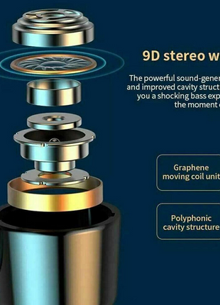 Wireless Bluetooth 5.0 Earpiece Headset Driving Trucker Earbuds Noise Puce Gaia
