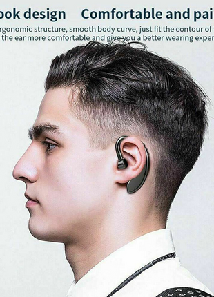Wireless Bluetooth 5.0 Earpiece Headset Driving Trucker Earbuds Noise Puce Gaia
