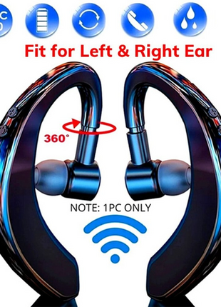 Wireless Bluetooth 5.0 Earpiece Headset Driving Trucker Earbuds Noise Puce Gaia