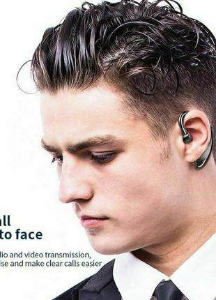 Wireless Bluetooth 5.0 Earpiece Headset Driving Trucker Earbuds Noise Puce Gaia