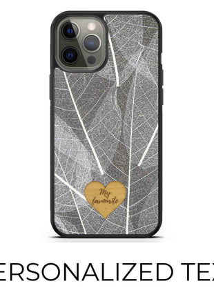 Skeleton Leaves - Personalized phone case - Personalized gift Tan Lily