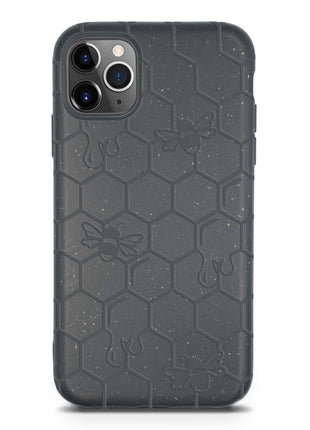 Honey Bee -  Biodegradable phone case - Yellow, Orange and Black Tan Lily