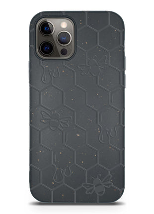 Honey Bee -  Biodegradable phone case - Yellow, Orange and Black Tan Lily