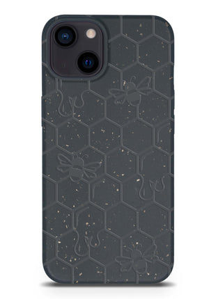 Honey Bee -  Biodegradable phone case - Yellow, Orange and Black Tan Lily