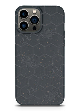 Honey Bee -  Biodegradable phone case - Yellow, Orange and Black Tan Lily