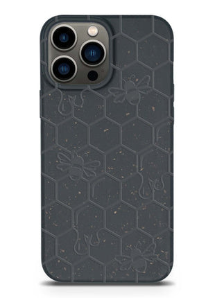Honey Bee -  Biodegradable phone case - Yellow, Orange and Black Tan Lily