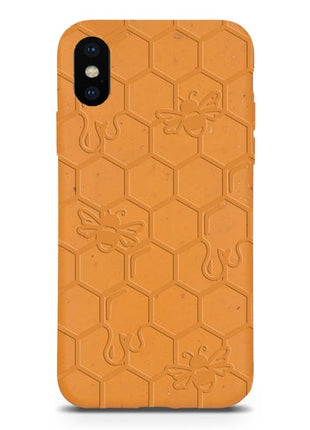 Honey Bee -  Biodegradable phone case - Yellow, Orange and Black Tan Lily