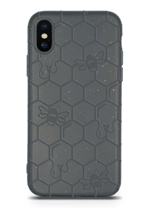 Honey Bee -  Biodegradable phone case - Yellow, Orange and Black Tan Lily