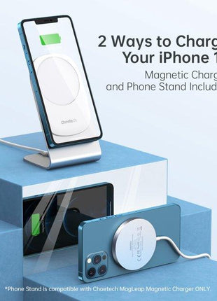CHOETECH MagLeap Magnetic Wireless Charger & Stand Fuchsia Electra