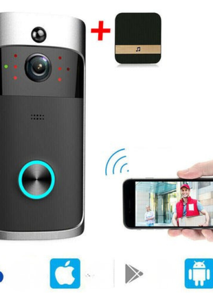 Smart Wireless WiFi Video Doorbell Phone Door Ring Intercom Security SPOCKET US