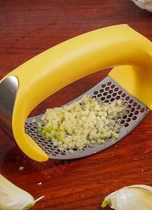 Stainless Steel Garlic Masher – Manual Press for Fruits & Vegetables - TECNO GADGETS