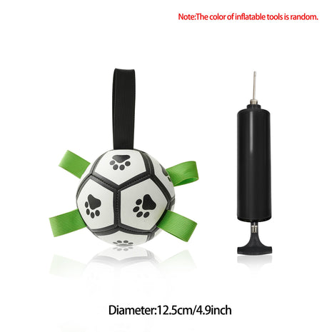Interactive Dog Football Toy Soccer Ball Inflated Training Toy For Dogs Outdoor Border Collie Balls For Large Dogs Pet Supplies CJ USA
