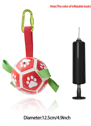 Interactive Dog Football Toy Soccer Ball Inflated Training Toy For Dogs Outdoor Border Collie Balls For Large Dogs Pet Supplies CJ USA