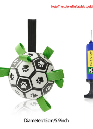 Interactive Dog Football Toy Soccer Ball Inflated Training Toy For Dogs Outdoor Border Collie Balls For Large Dogs Pet Supplies CJ USA