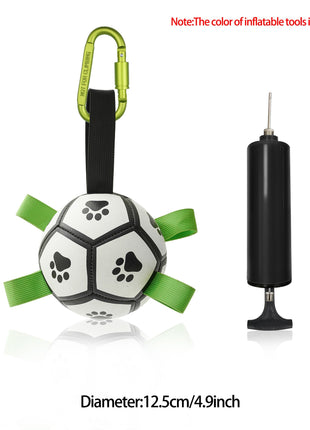 Interactive Dog Football Toy Soccer Ball Inflated Training Toy For Dogs Outdoor Border Collie Balls For Large Dogs Pet Supplies CJ USA