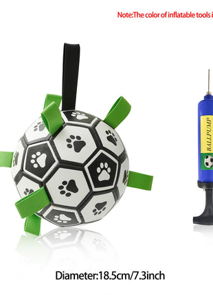 Interactive Dog Football Toy Soccer Ball Inflated Training Toy For Dogs Outdoor Border Collie Balls For Large Dogs Pet Supplies CJ USA