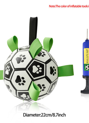 Interactive Dog Football Toy Soccer Ball Inflated Training Toy For Dogs Outdoor Border Collie Balls For Large Dogs Pet Supplies CJ USA