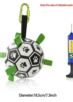 Interactive Dog Football Toy Soccer Ball Inflated Training Toy For Dogs Outdoor Border Collie Balls For Large Dogs Pet Supplies CJ USA