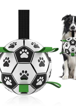 Interactive Dog Football Toy Soccer Ball Inflated Training Toy For Dogs Outdoor Border Collie Balls For Large Dogs Pet Supplies CJ USA