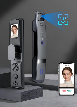 Face Recognition Anti-theft Fingerprint Password Smart Door Lock TECNO GADGETS
