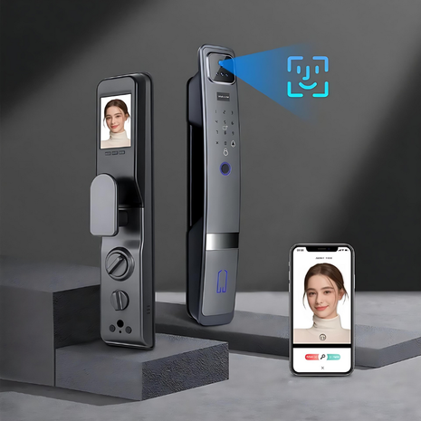 Face Recognition Anti-theft Fingerprint Password Smart Door Lock TECNO GADGETS