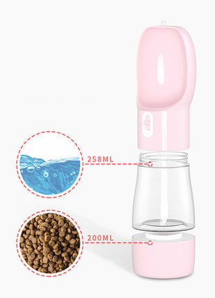 Portable Pet Food & Water Bottle Teal Winterberry