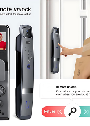 Face Recognition Anti-theft Fingerprint Password Smart Door Lock TECNO GADGETS