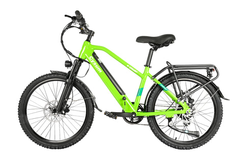 CYSUM Hoody electric mountain bike for teens - 24 inch tire, 250 watt, Puce Hades
