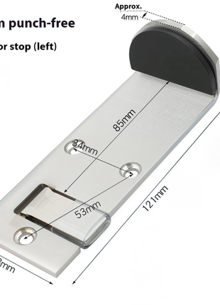 Stainless Steel Door Stop Locator for Fast Food Restaurants TECNO GADGETS