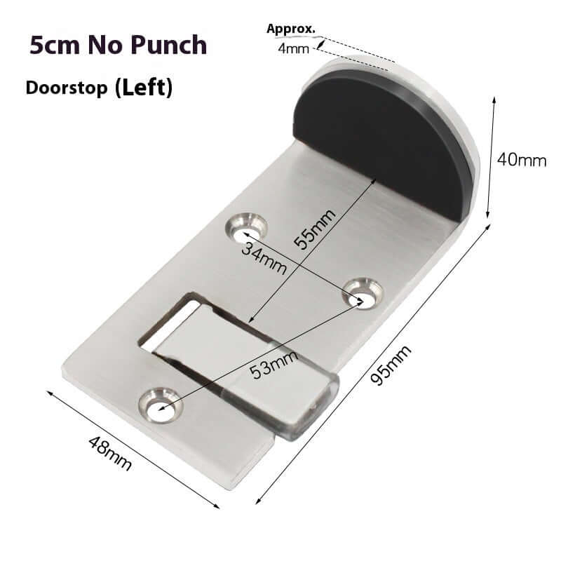 Fast Food Restaurant Door Stop Locator Stainless Steel Door Stop