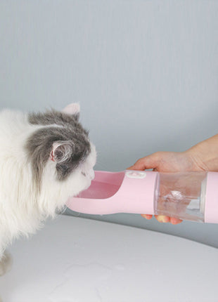 Portable Pet Food & Water Bottle Teal Winterberry