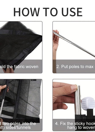 Pet Dog Fence, Foldable Isolation Net, Dog Safety Protection Fence, No Drilling Required  Household Pet Isolation Fence, Balcony Dog And Cat Isolation Net Fence, Indoor Obstacle Safety Protection CJ USA