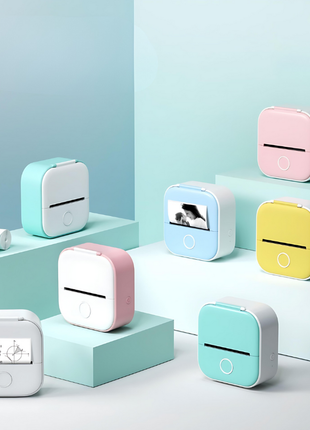 Portable Mini Thermal Label Printer Home Photo Printer Student Wrong Question Printer Bluetooth-compatible Mini Label Printer Price Tag CJ USA