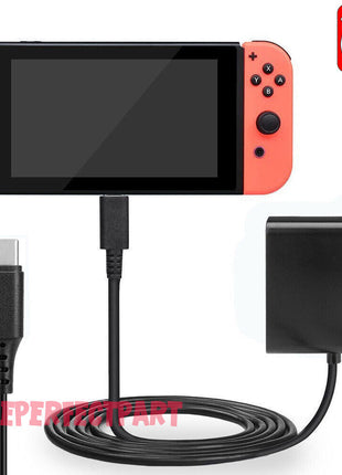 For Nintendo Switch AC Power Supply Adapter Home Wall Travel Charger Puce Gaia