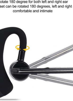 Bluetooth Earpiece Wireless Headset Noise Cancelling Headphones Driver Puce Gaia