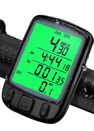 Bike Bicycle Speedometer Cycle Digital Odometer Computer Waterproof Puce Gaia