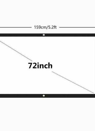 Portable Foldable Projector Screen 16:9 HD Outdoor Home Cinema Theater Puce Gaia