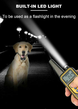 2700 FT Remote Dog Shock Training Collar Rechargeable Waterproof LCD Puce Gaia