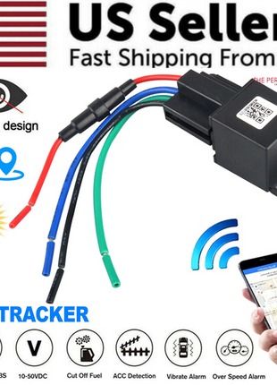 GPS Tracker Real-Time Tracking Locator Device GPRS GSM Car/Motorcycle Puce Gaia