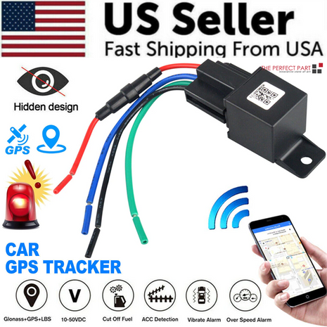 GPS Tracker Real-Time Tracking Locator Device GPRS GSM Car/Motorcycle Puce Gaia