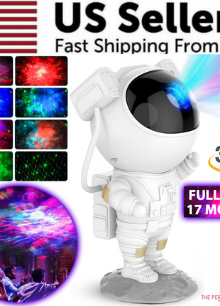 Astronaut Projector Galaxy Starry Sky Night Light Ocean Star LED Lamp Puce Gaia