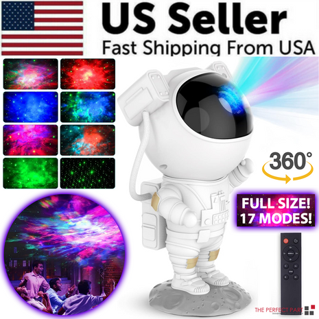 Astronaut Projector Galaxy Starry Sky Night Light Ocean Star LED Lamp Puce Gaia