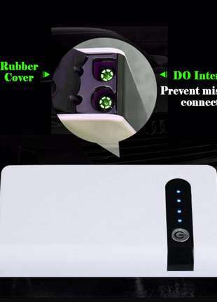 20000mAh Car Jump Starter Booster Jumper Box Power Bank Battery Puce Gaia