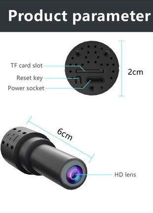 WiFi Wireless Spy 4K Mini Camera Pinhole DIY Hidden HD Screw IP DVR Puce Gaia