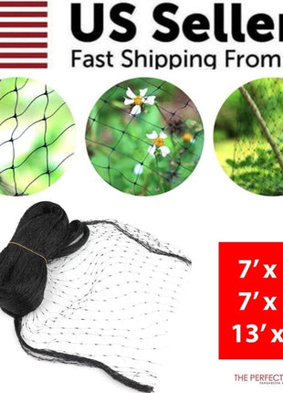33FT Anti Bird Netting Pond Net Protection Tree Crops Plants Fruits Puce Gaia