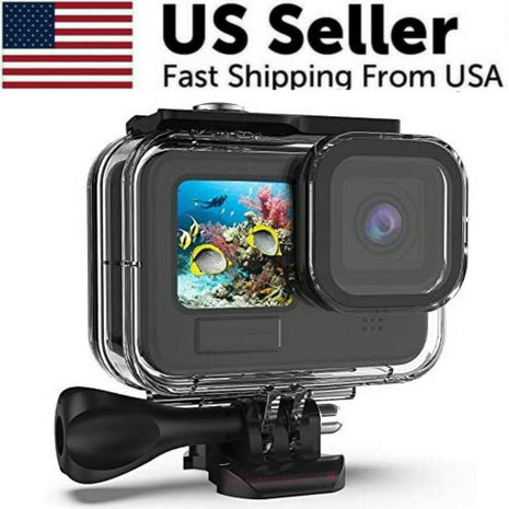 For GoPro Hero 11 10 9 Black Underwater Waterproof Housing Case Diving Puce Gaia