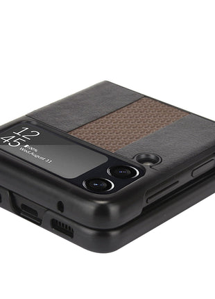 For Samsung Galaxy Z Flip 3 5G Slim Folding Leather Shockproof Phone Puce Gaia