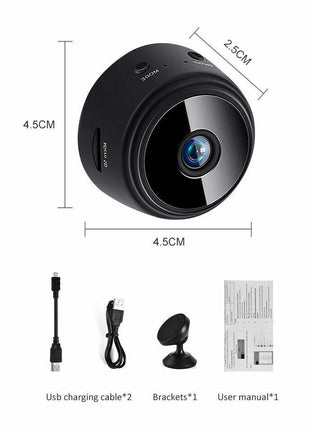 Mini Wireless Hidden Camera WiFi IP Home Security DVR Night Vision HD Puce Gaia