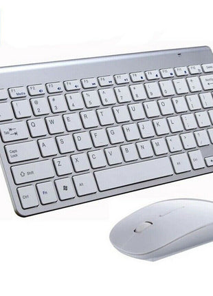 Mini Wireless Keyboard And Mouse Set Waterproof 2.4G For Mac Apple PC Puce Gaia